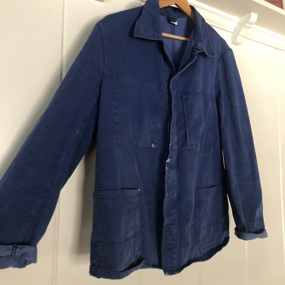 American Vintage Jackets & Blazers - ▪️indigo dyed jacket▪️vintage handmade artisan